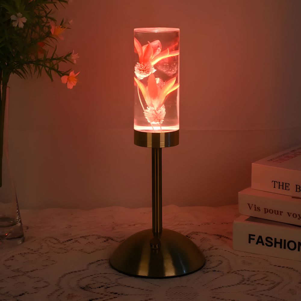 FloraGlow Serenity Lamp - Creative Floral LED with Touch Control