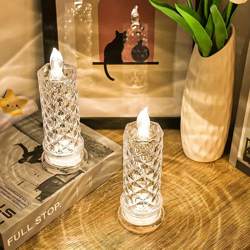 PrismFlame Crystal LED Candles