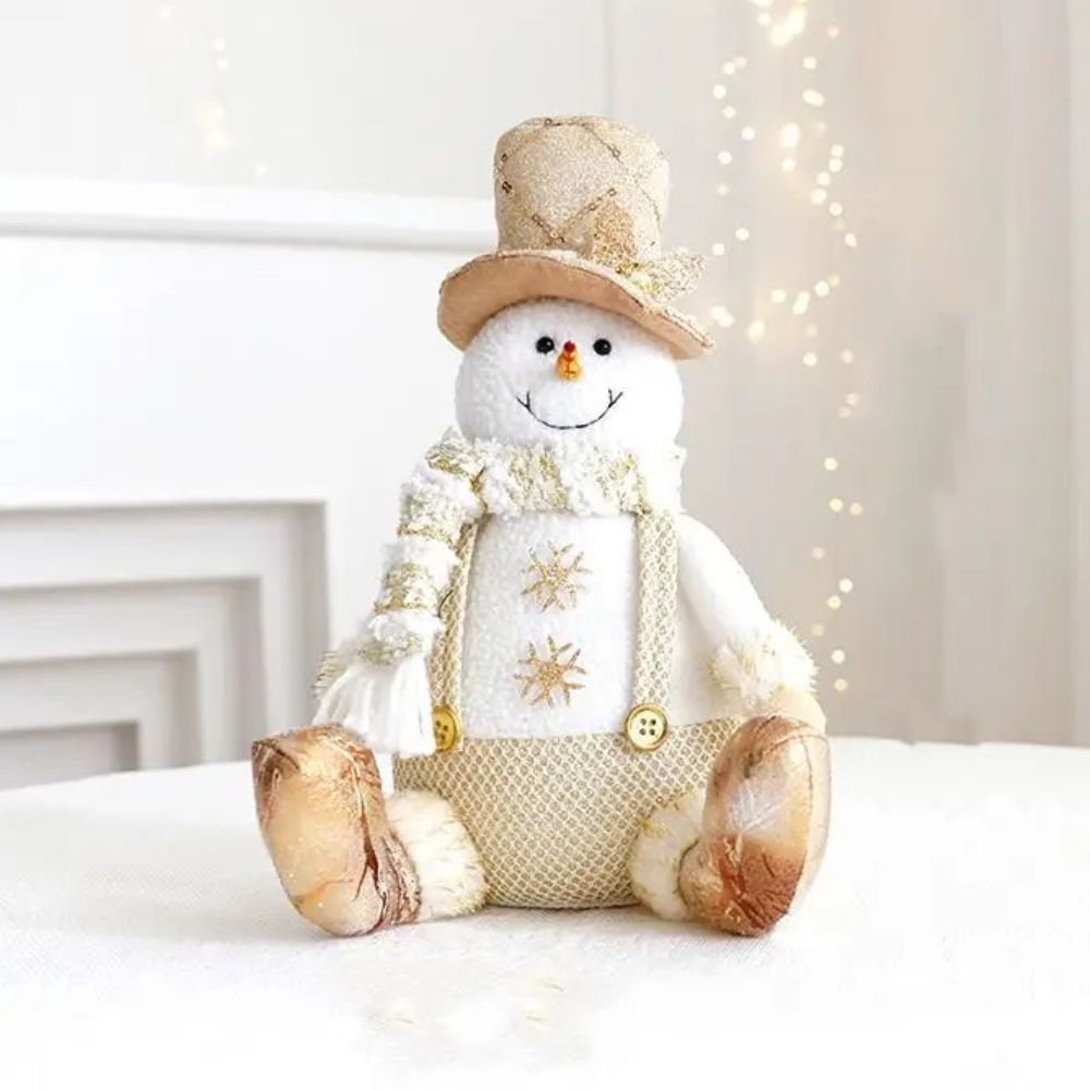 Golden Christmas Plush Dolls