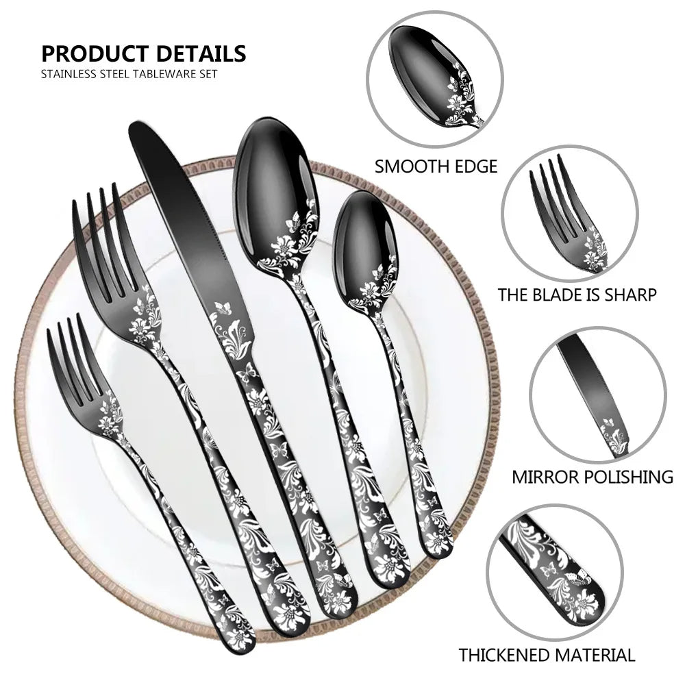 Blooming Elegance Cutlery Set