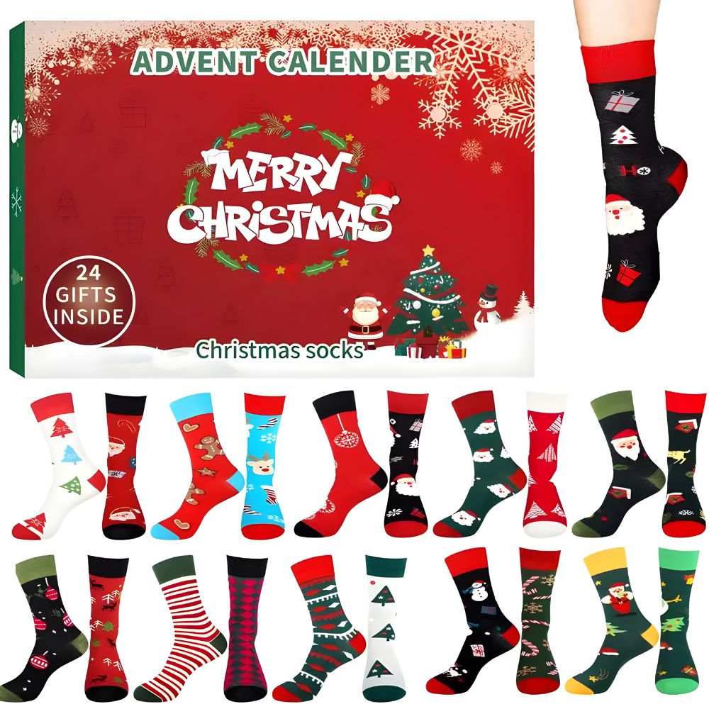 Jolly Sock Surprises: Advent Calendar for Christmas Cheer