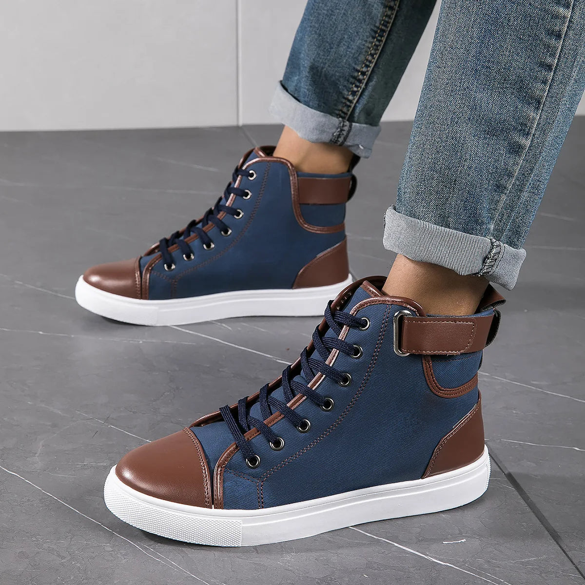 Retro High-Top Men's Sneakers