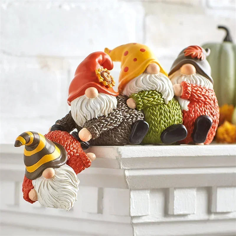 Whimsical Holiday Mantel Friends - Gnome & Friends Hanging Figurines