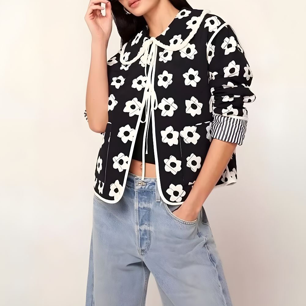 Floral Fusion Reversible Jacket