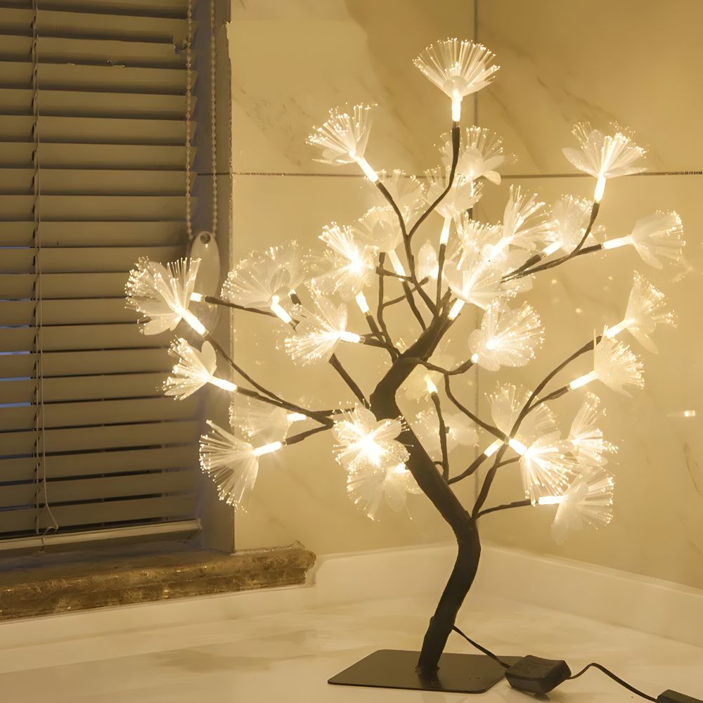 EnchantGlow Fiber Optic Blossom Lamp