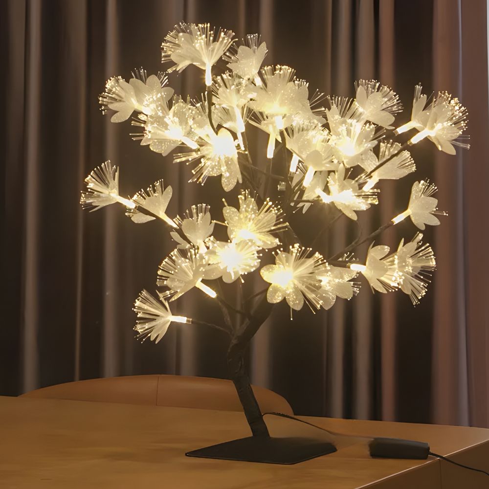 EnchantGlow Fiber Optic Blossom Lamp