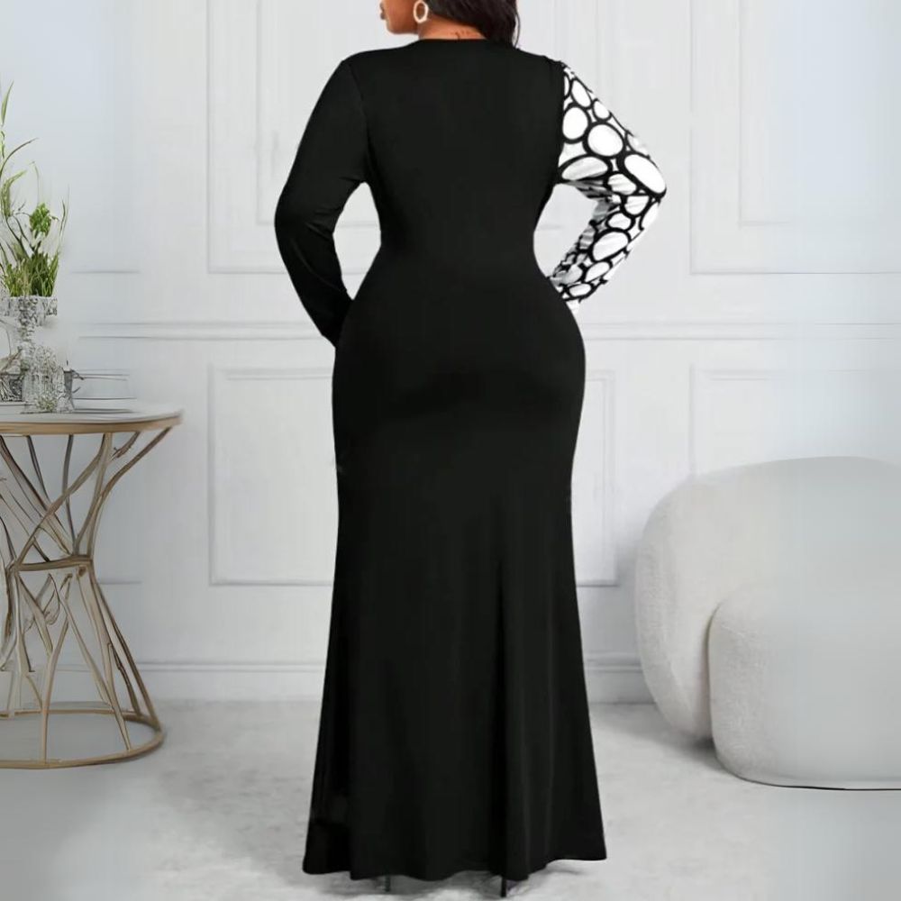 Elegant Plus Size Body Con Maxi Dress