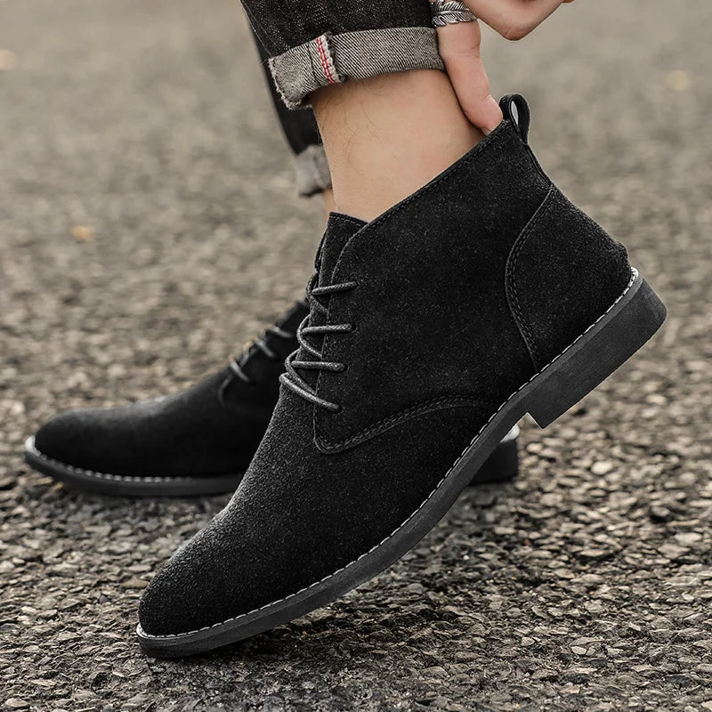 Heritage Lace-Up Suede Boots