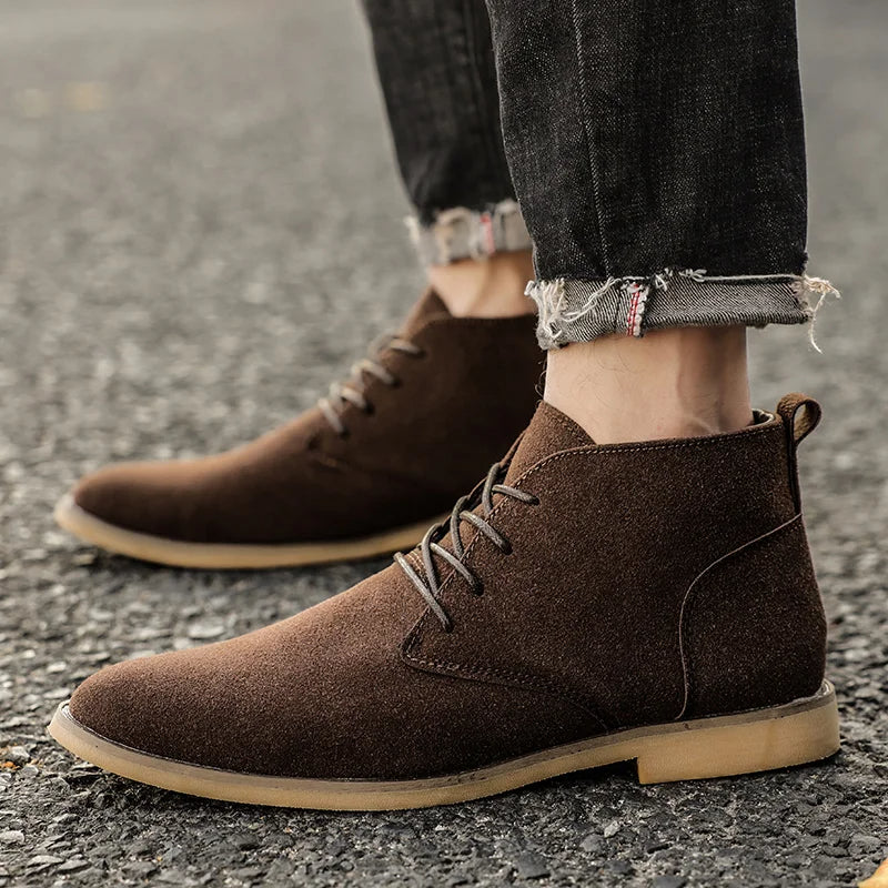 Heritage Lace-Up Suede Boots