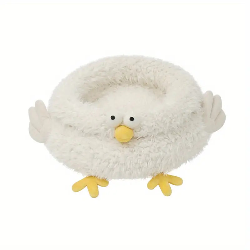 Fluffy Fowl Cat Bed