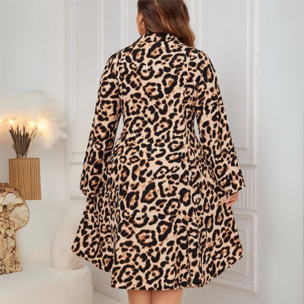 Urban Safari A-Line Leopard Dress