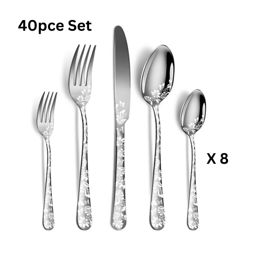 Blooming Elegance Cutlery Set