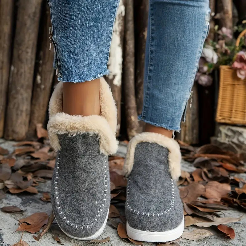 Cozy Fleece-Lined Ankle Boots