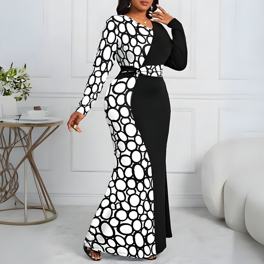 Elegant Plus Size Body Con Maxi Dress