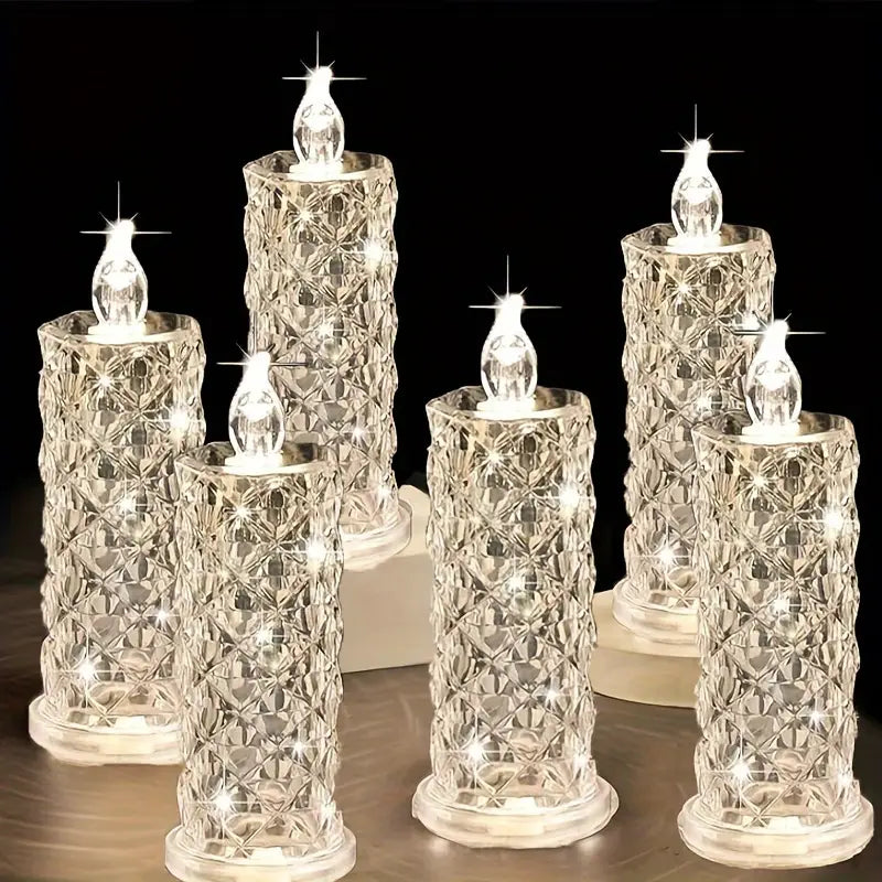 PrismFlame Crystal LED Candles