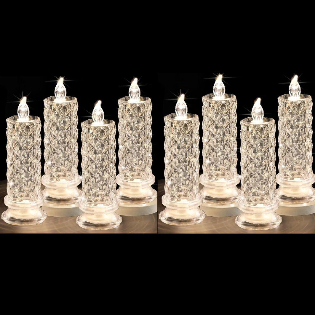 PrismFlame Crystal LED Candles