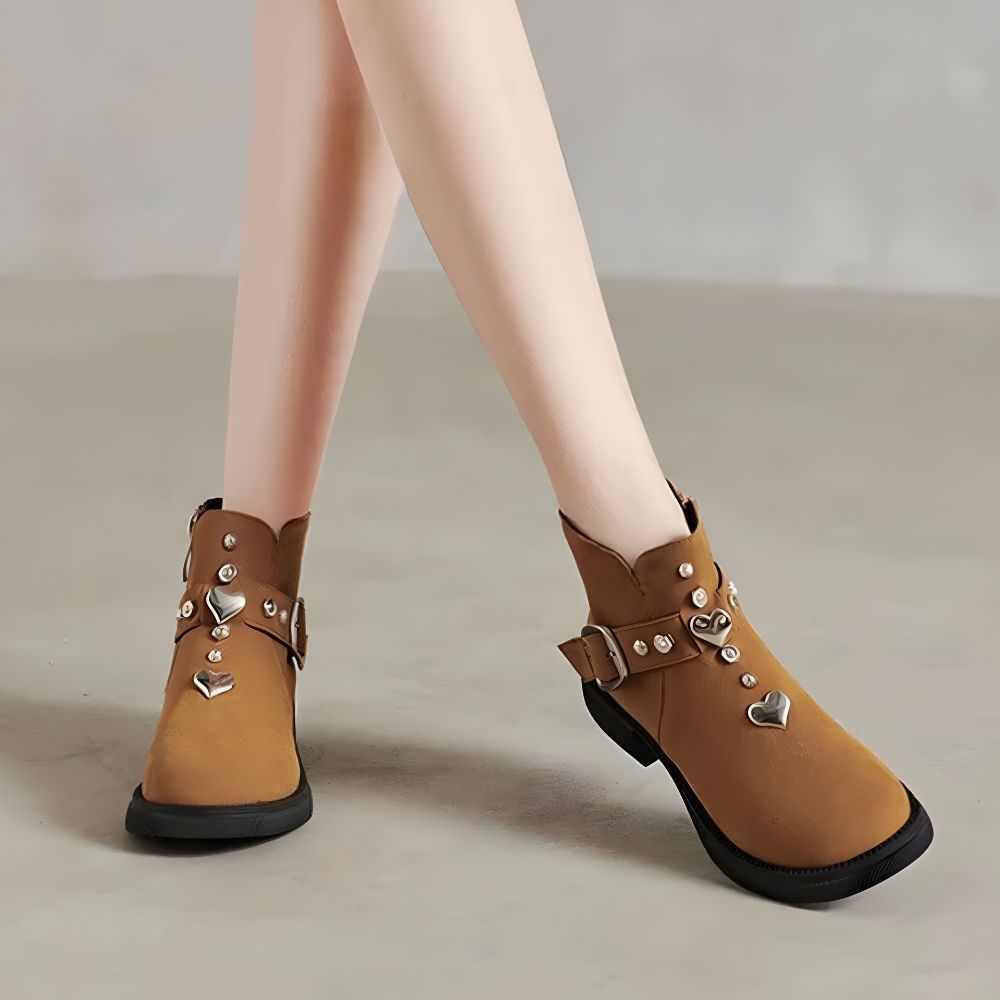 Buckle Up, Buttercup Ankle Boots - Genuine Suede