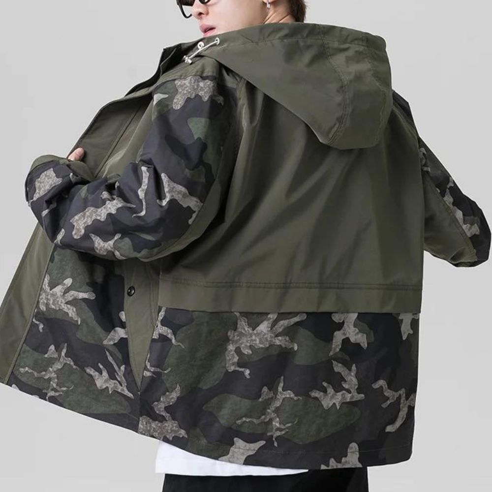 Camo Stride Windbreaker Jacket