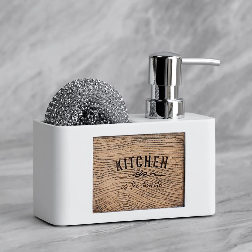 Chic Caddy: Modern Soap & Sponge Holder