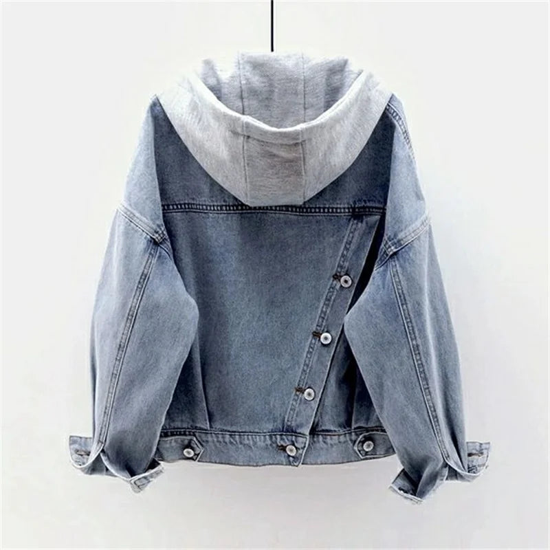 Urban Edge Hoodie Denim Jacket