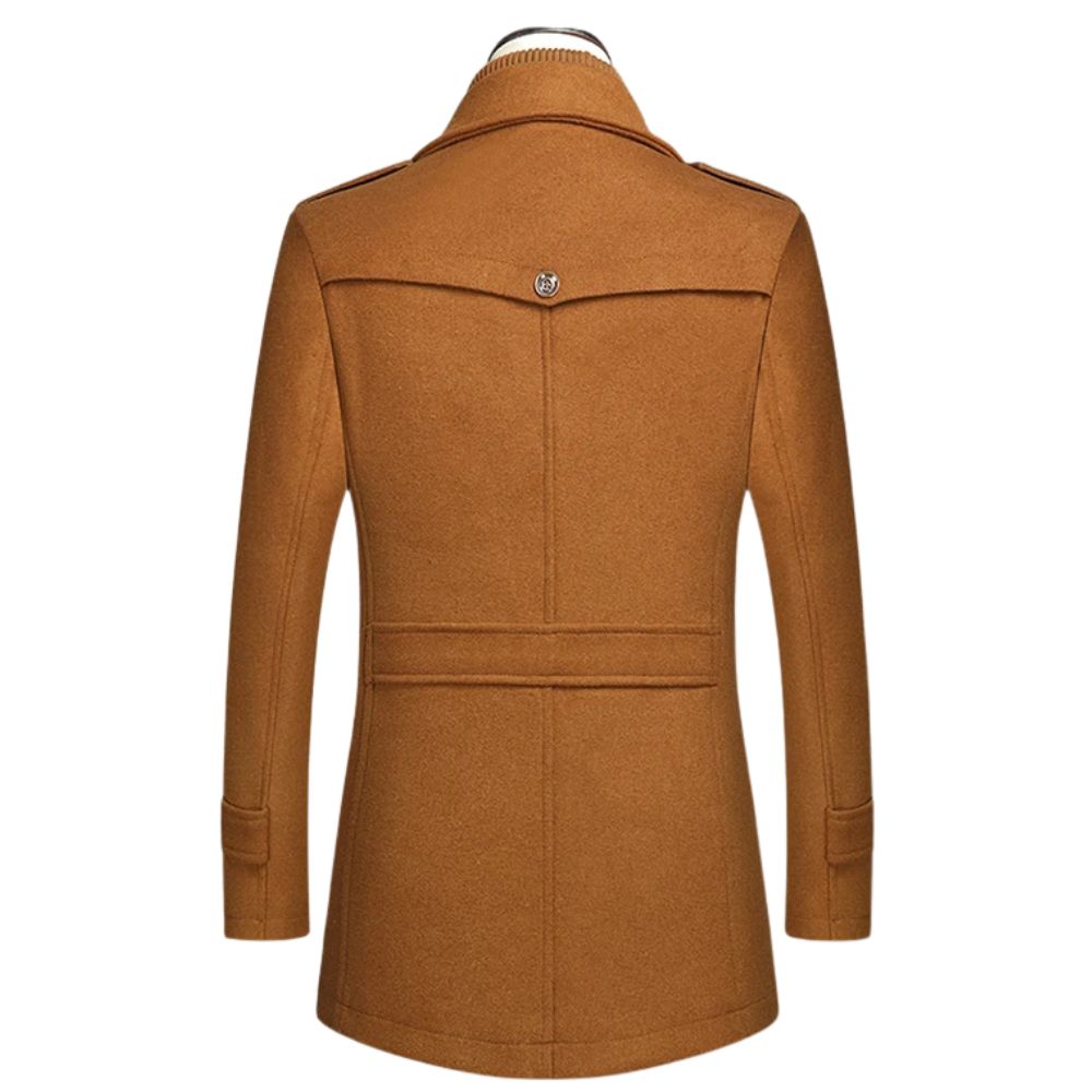 Metro Luxe Double Collar Wool Coat