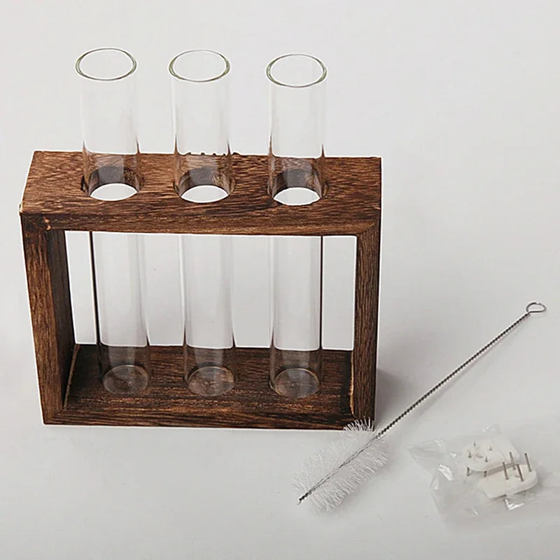 Nature’s Lab Wood Frame Vase