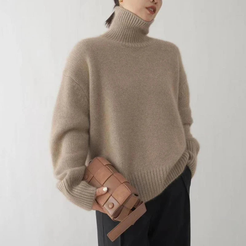 Cozy Heights Cashmere Turtleneck Knit Pullover