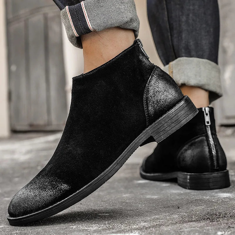 Vintage Retro Men's Ankle Boots