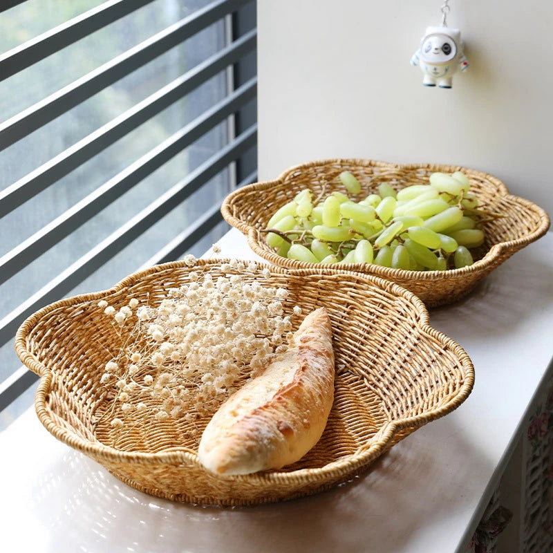 Handcrafted Rattan Fruit Basket