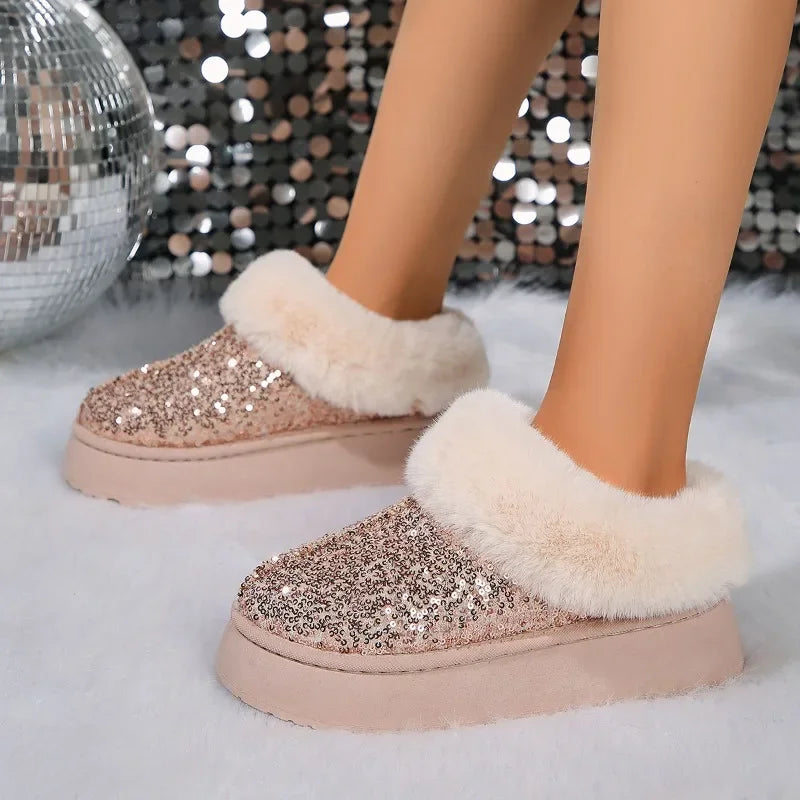 Glitz N' Glide Plush Booties