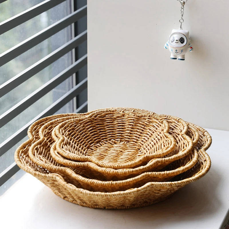 Handcrafted Rattan Fruit Basket