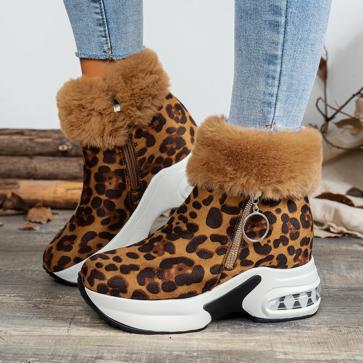 Wild & Warm Fuzzies Genuine Suede Thickened Boots