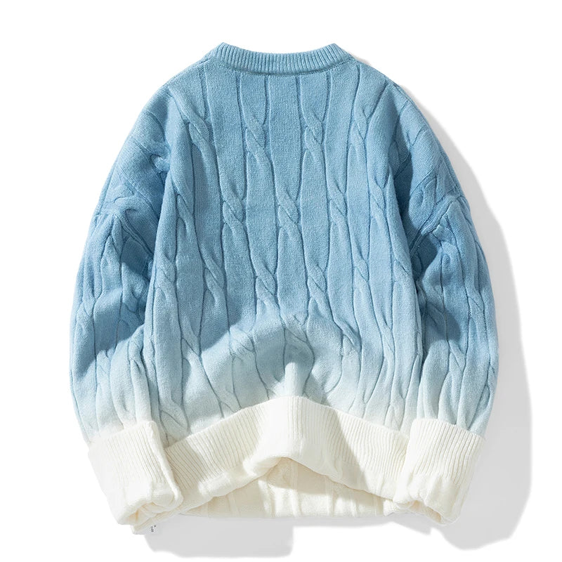 Fade Away Twist Knit Pullover