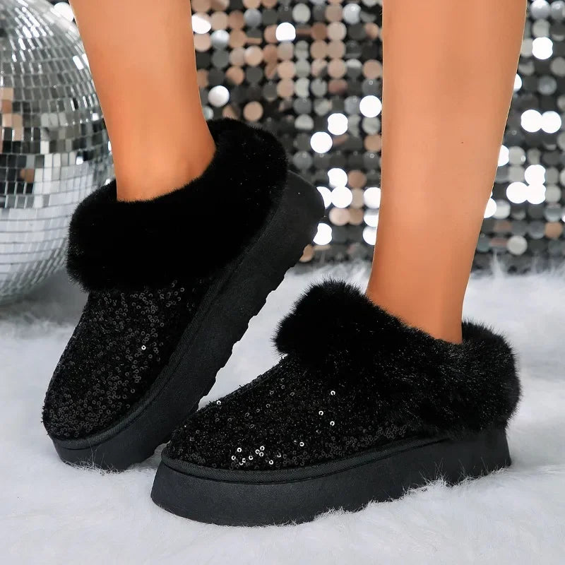 Glitz N' Glide Plush Booties