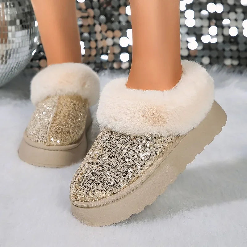 Glitz N' Glide Plush Booties