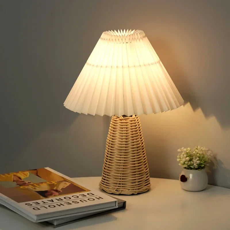 Artisan Rattan Bedside Lamp