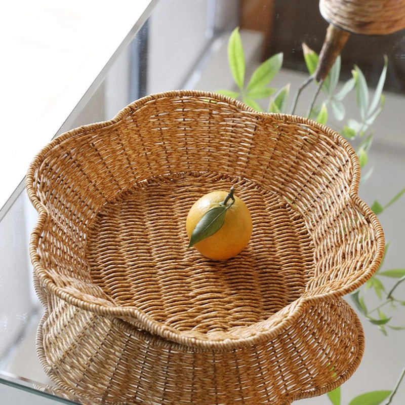 Handcrafted Rattan Fruit Basket