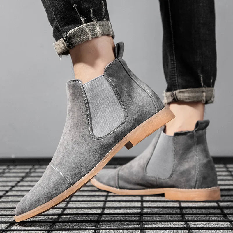 Modern Suede Chelsea Boots