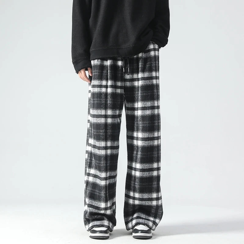 Plaid Heritage Men's Wide-Leg Pants