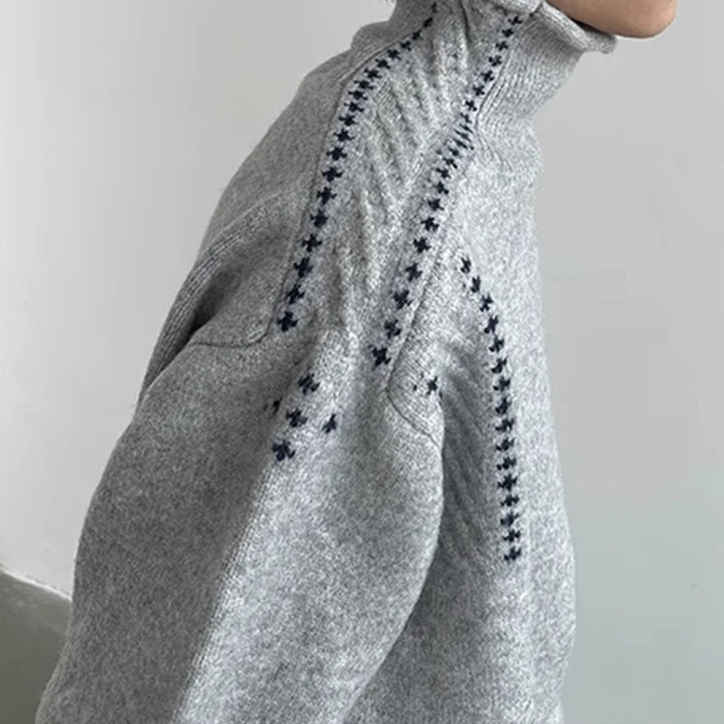 Cozy Crossroads Knit Sweater