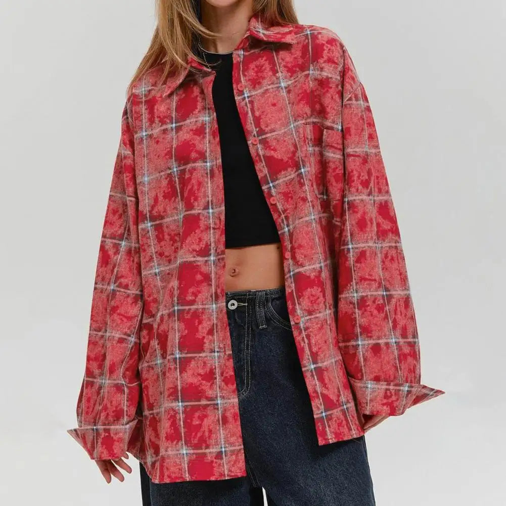 Urban Flair Long Sleeve Plaid Shirt