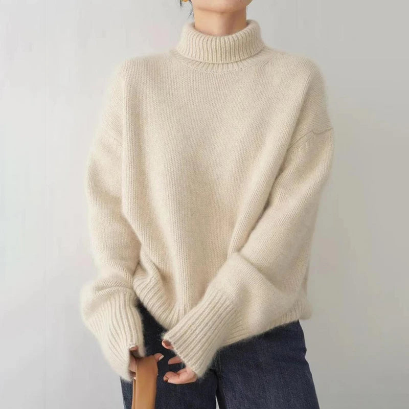 Cozy Heights Cashmere Turtleneck Knit Pullover