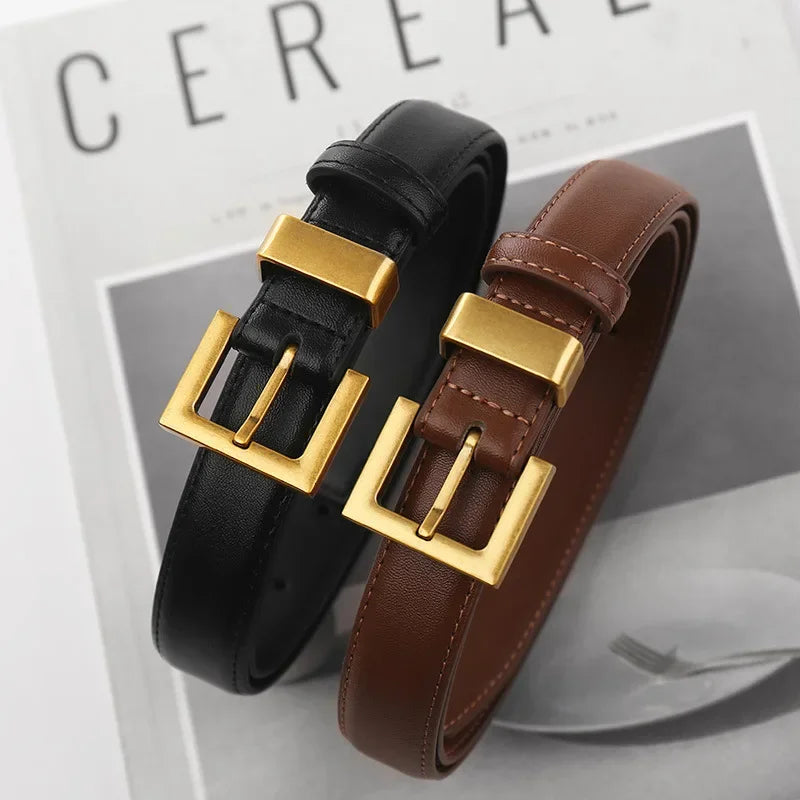 Classic Leather Belt for Women