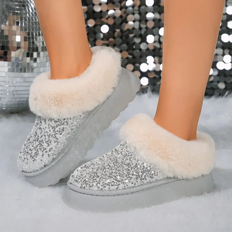 Glitz N' Glide Plush Booties