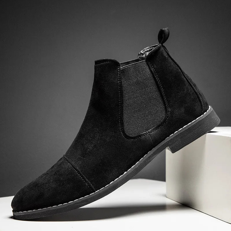 Modern Suede Chelsea Boots