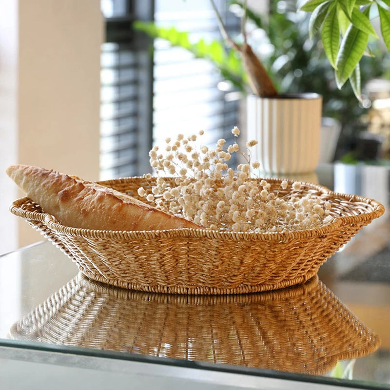 Handcrafted Rattan Fruit Basket