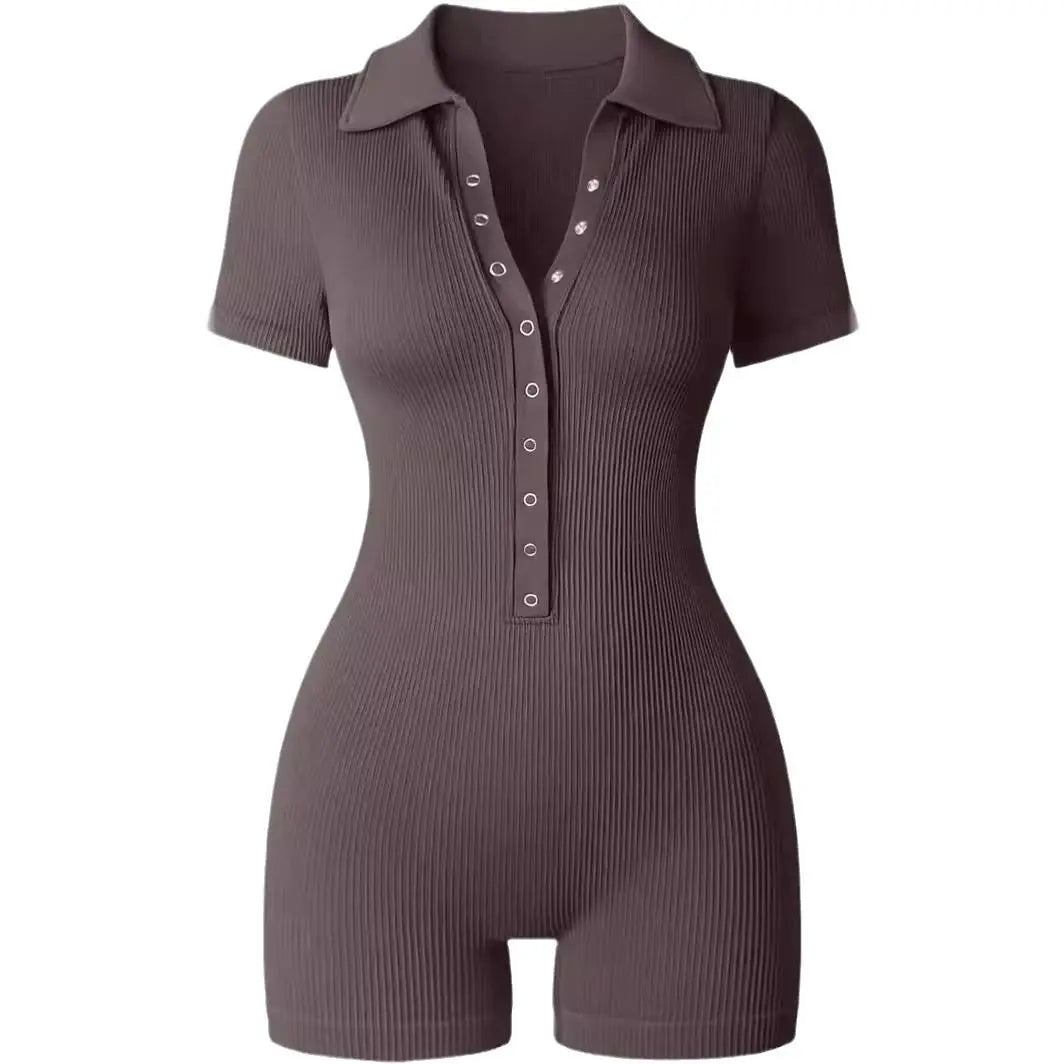 ZenFit Ribbed Romper