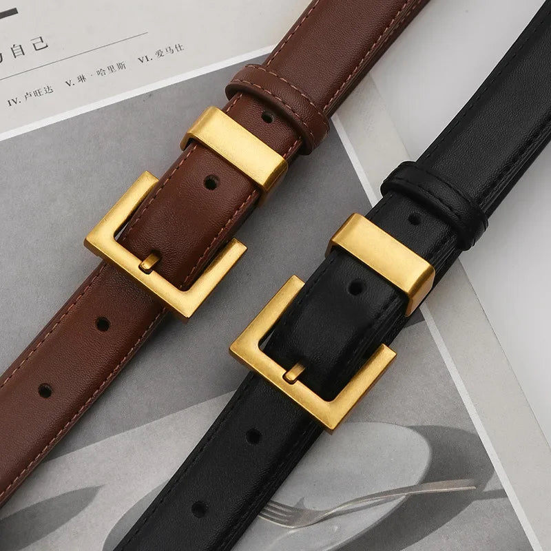 Classic Leather Belt for Women