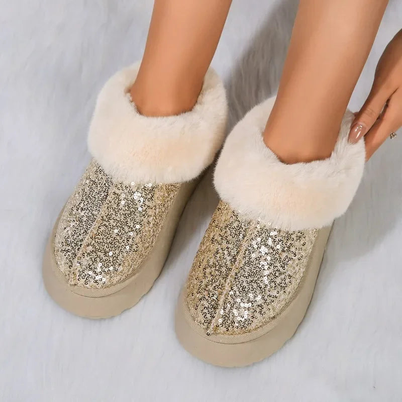 Glitz N' Glide Plush Booties