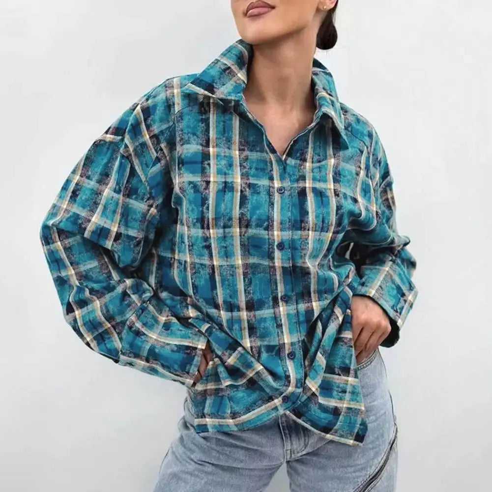 Urban Flair Long Sleeve Plaid Shirt